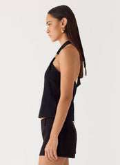 Odetta Halter Top - Black