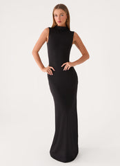 On My Time Maxi Dress - Black