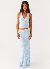Radiate Maxi Skirt - Blue