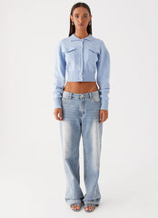 Sable Cardigan - Sky Blue