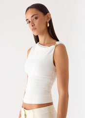 Short Notice Top - White