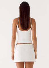 Sofia Mini Skirt - White