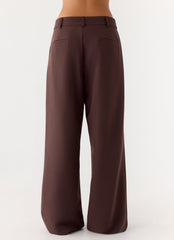 Sora Low Rise Pant - Dark Chocolate